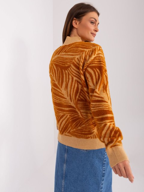 Sweter AT-SW-2357.96 camelowy Sweter AT-SW-2357.96 camelowy