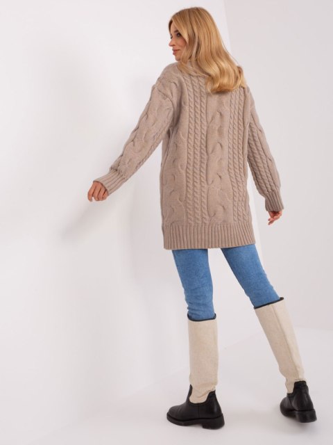 Sweter AT-SW-2367-1.35P ciemny bezowy Sweter AT-SW-2367-1.35P ciemny bezowy