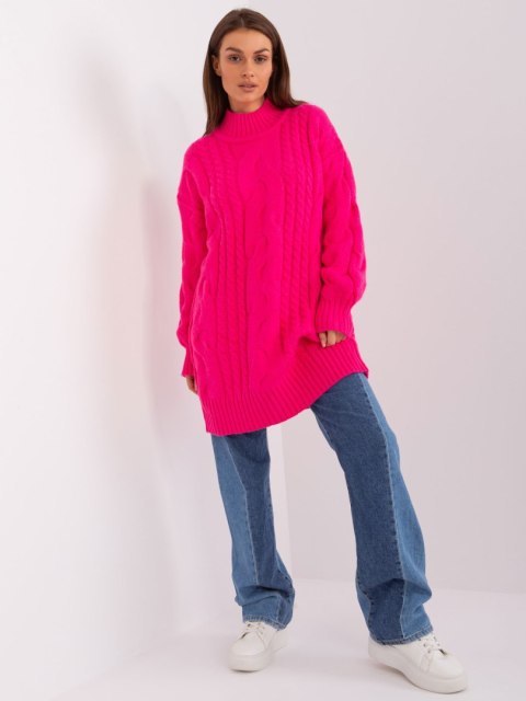 Sweter AT-SW-2367-1.35P fluo różowy Sweter AT-SW-2367-1.35P fluo różowy