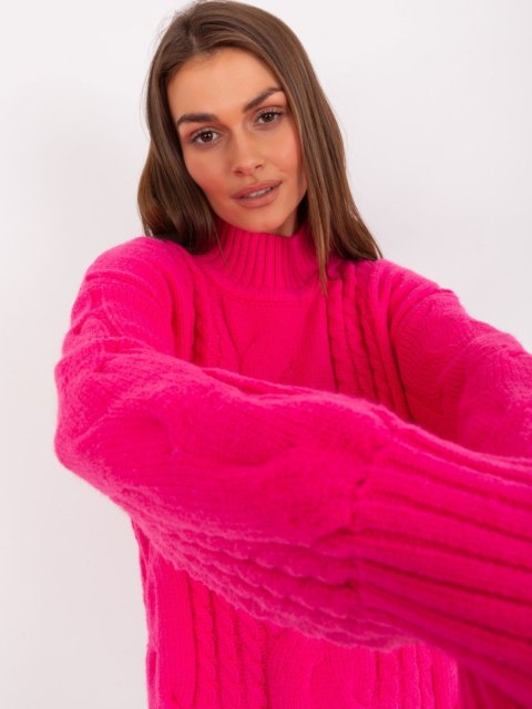 Sweter AT-SW-2367-1.35P fluo różowy Sweter AT-SW-2367-1.35P fluo różowy
