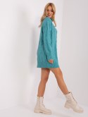 Sweter AT-SW-2367-1.35P turkusowy