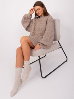 Sweter AT-SW-2367-2.64P ciemny bezowy