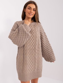 Sweter AT-SW-2367-2.64P ciemny bezowy