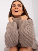 Sweter AT-SW-2367-2.64P ciemny bezowy