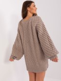 Sweter AT-SW-2367-2.64P ciemny bezowy
