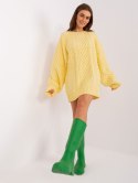 Sweter AT-SW-2367-2.64P jasny żółty