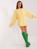 Sweter AT-SW-2367-2.64P jasny żółty