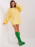 Sweter AT-SW-2367-2.64P jasny żółty