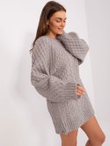 Sweter AT-SW-2367-2.64P szary