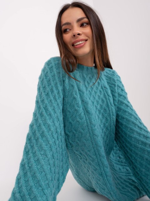 Sweter AT-SW-2367-2.64P turkusowy Sweter AT-SW-2367-2.64P turkusowy