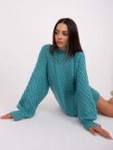 Sweter AT-SW-2367-2.64P turkusowy