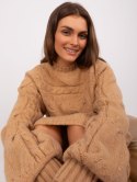 Sweter AT-SW-2367.76P camelowy