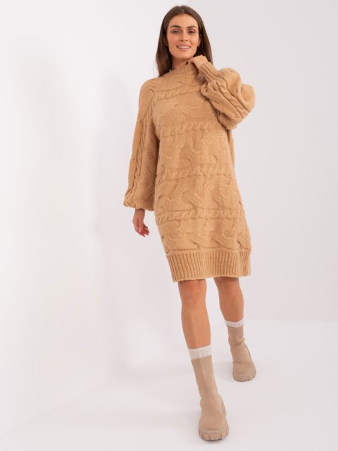 Sweter AT-SW-2367.76P camelowy Sweter AT-SW-2367.76P camelowy