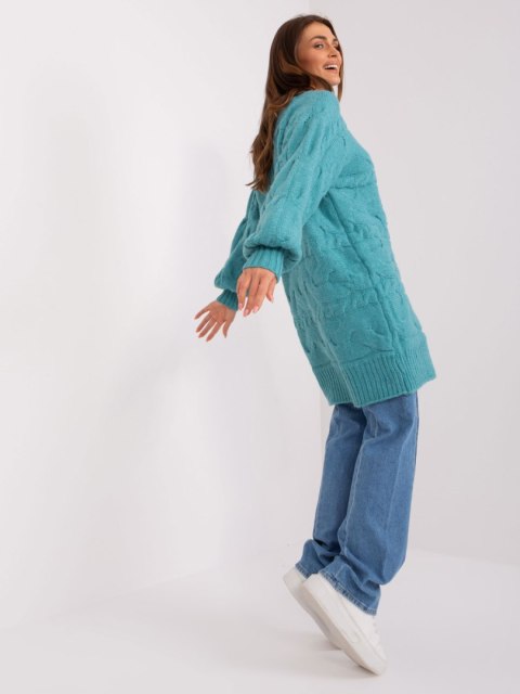 Sweter AT-SW-2367.76P turkusowy Sweter AT-SW-2367.76P turkusowy