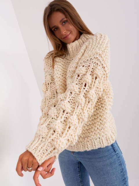 Sweter AT-SW-2382.97P jasny beżowy Sweter AT-SW-2382.97P jasny beżowy