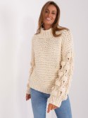 Sweter AT-SW-2382.97P jasny beżowy