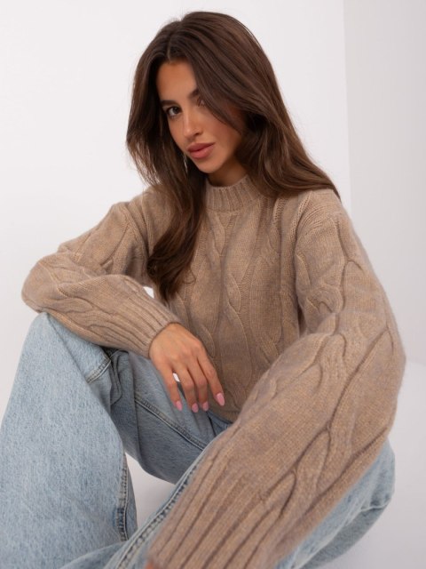 Sweter AT-SW-0146.10P ciemny bezowy Sweter AT-SW-0146.10P ciemny bezowy
