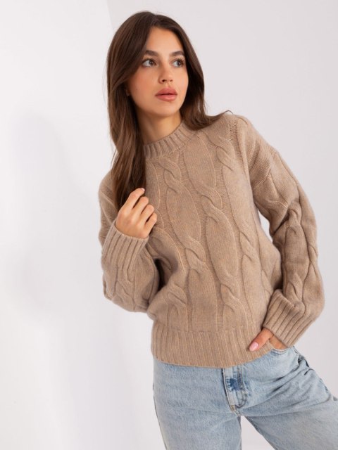 Sweter AT-SW-0146.10P ciemny bezowy Sweter AT-SW-0146.10P ciemny bezowy