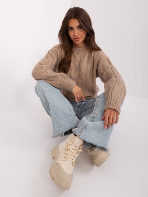 Sweter AT-SW-0146.10P ciemny bezowy Sweter AT-SW-0146.10P ciemny bezowy