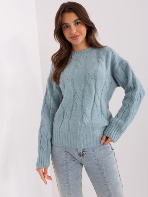 Sweter AT-SW-0146.10P ciemny miętowy