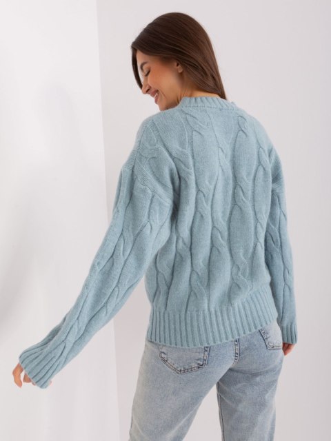 Sweter AT-SW-0146.10P ciemny miętowy