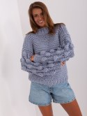 Sweter AT-SW-2382.97P szaro-niebieski