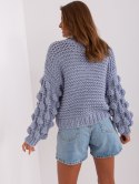 Sweter AT-SW-2382.97P szaro-niebieski