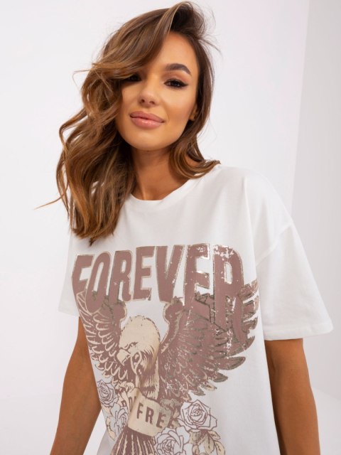 T-shirt TW-TS-OB057.50 ecru L T-shirt TW-TS-OB057.50 ecru L