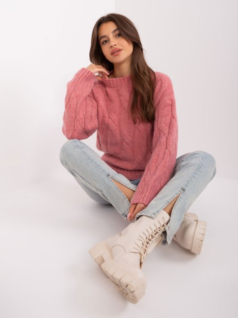 Sweter AT-SW-0146.10P różowy
