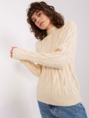Sweter AT-SW-2235.00P jasny beżowy