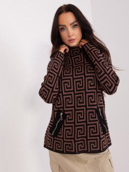 Sweter AT-SW-2341.00P ciemny brązowy