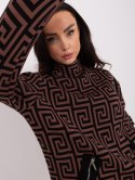 Sweter AT-SW-2341.00P ciemny brązowy