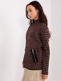 Sweter AT-SW-2341.00P ciemny brązowy