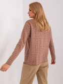 Sweter AT-SW-2341.00P jasny brązowy