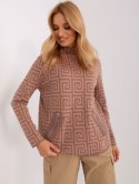 Sweter AT-SW-2341.00P jasny brązowy