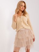 Sweter AT-SW-2346-2.99P beżowy