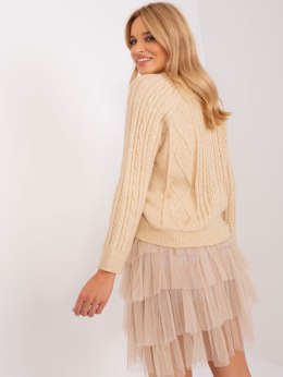 Sweter AT-SW-2346-2.99P beżowy