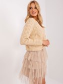 Sweter AT-SW-2346-2.99P beżowy