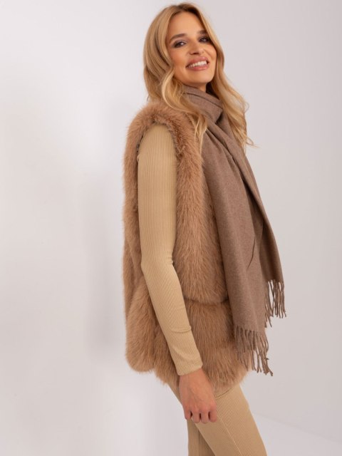 Szalik AT-SZ-23185.62P ciemny bezowy Szalik AT-SZ-23185.62P ciemny bezowy