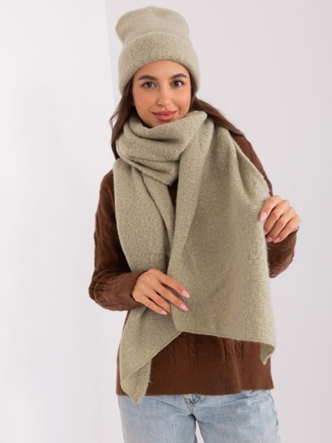 Szalik D90012Y72028D pistacjowy Szalik D90012Y72028D pistacjowy
