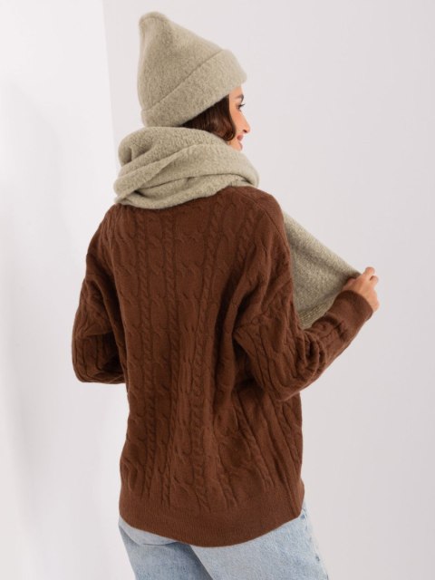 Szalik D90012Y72028D pistacjowy Szalik D90012Y72028D pistacjowy