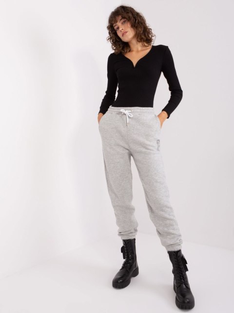 Spodnie dresowe D10047O62214B2 jasny szary XL