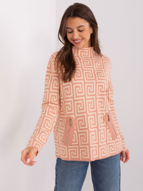 Sweter AT-SW-2341.00P brzoskwiniowy Sweter AT-SW-2341.00P brzoskwiniowy