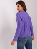 Sweter AT-SW-2346-2.99P fioletowy