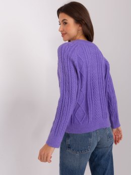 Sweter AT-SW-2346-2.99P fioletowy