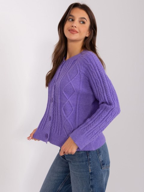 Sweter AT-SW-2346-2.99P fioletowy Sweter AT-SW-2346-2.99P fioletowy