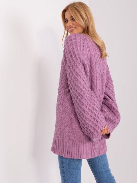 Sweter AT-SW-2367-2.64P fioletowy Sweter AT-SW-2367-2.64P fioletowy