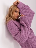 Sweter AT-SW-2367-2.64P fioletowy