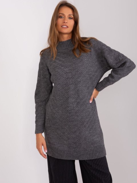 Sweter BA-SW-8013.14P ciemny szary Sweter BA-SW-8013.14P ciemny szary