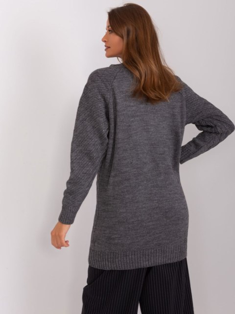 Sweter BA-SW-8013.14P ciemny szary Sweter BA-SW-8013.14P ciemny szary